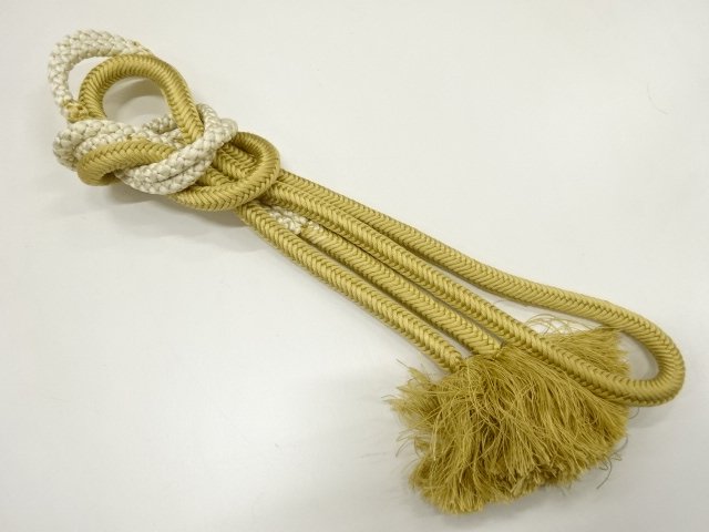 JAPANESE KIMONO / HAND-TIED OBIJIME CORD
